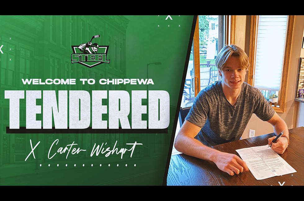 Steel Tender Goaltender Carter Wishart